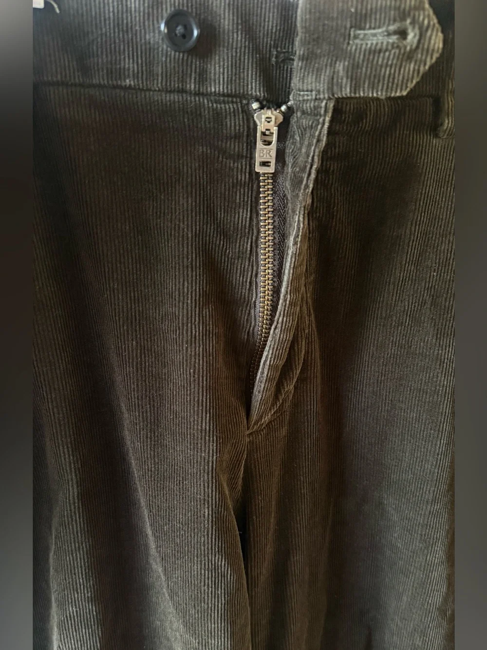 Banana Republic Traveler Corduroy Pants Mens 36x32 Brown Slim Fit Casual Chinos